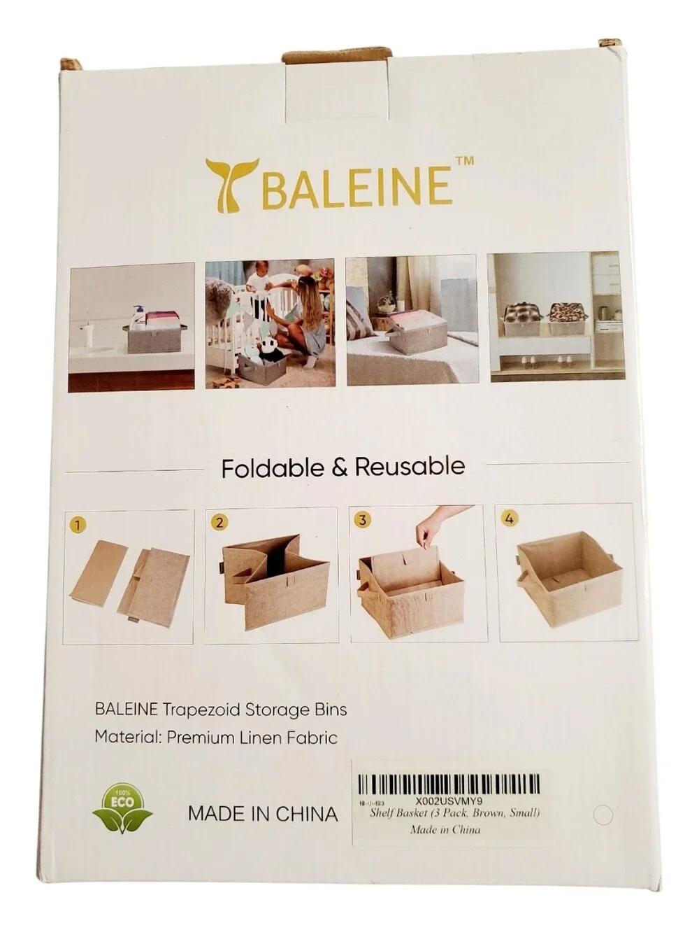 Baleine Trapezoid Storage Bins - 3 Pack NIP